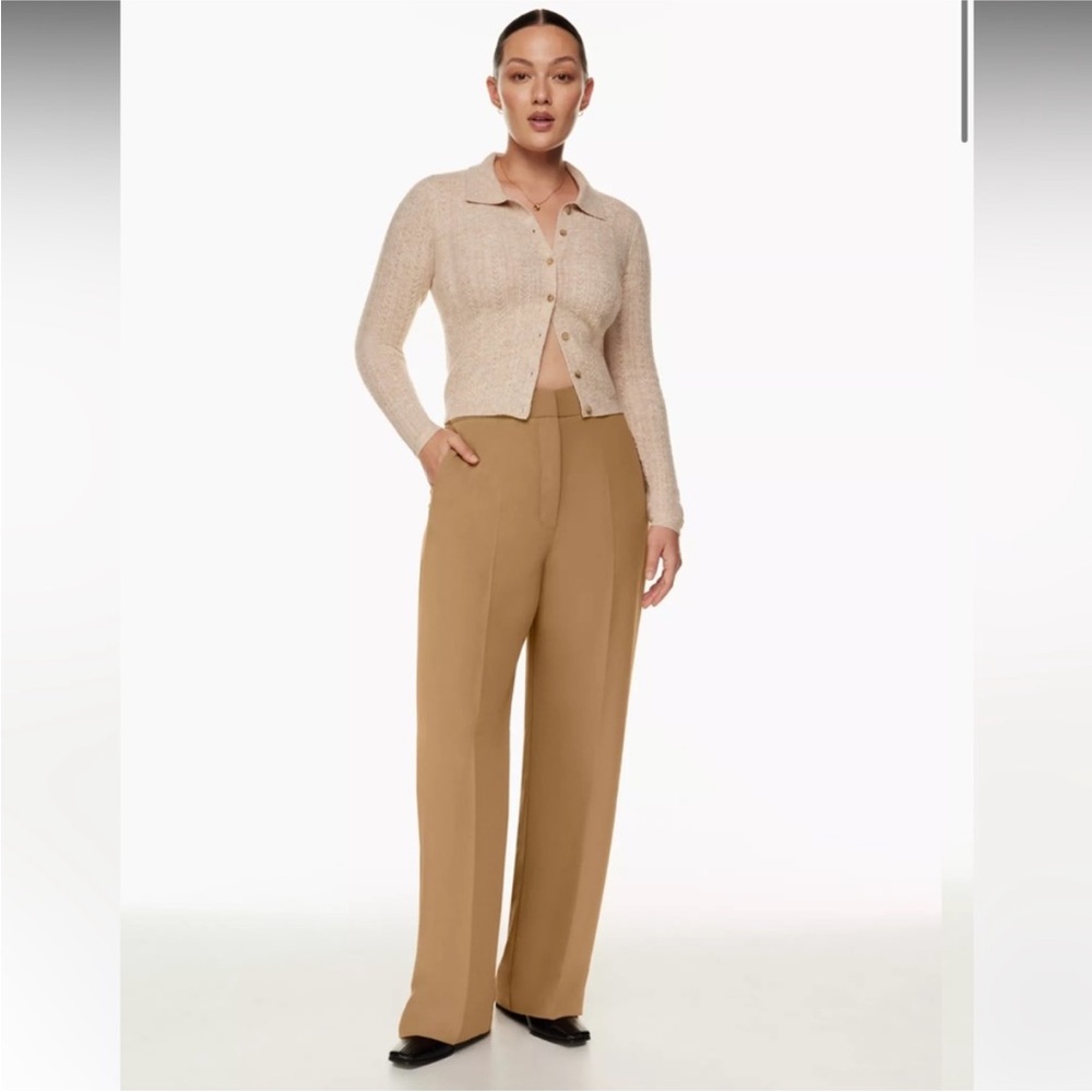 Aritzia Wilfred Alayna Pant Saville Gold Tan - Picture 1 of 8